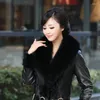 Scarves Natural Fur Collar Real Scarf Black Colour In Different Size BE1534