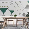 Wallpapers PVC Waterproof Oil Proof Geometric Patterns Aluminum Foil Kitchen Countertops Wallpaper Self Adhesive Wall Decor Stickers