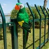 Trädgårdsdekorationer 25 cm handgjorda simulering papegoja kreativ fjäder gräsmatta figur prydnad djur fågel prop dekoration 230607