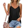 Kvinnors blusar Kvinnor Tank Top Lace Stitching Lady T-shirt snabb torr sommarkamisol