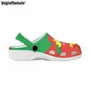 Doginthehole Bandiera etiope Design Pattern Pantofole stampate per donna Scarpe con foro antiscivolo Sandali da spiaggia all'aperto Zoccoli da giardino da uomo L230518