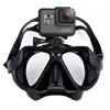 Máscara profissional subaquática câmera máscara de mergulho óculos de mergulho snorkel suporte para câmera de mergulho para GoPro