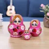 Conjunto de brinquedos pintados à mão de 10 camadas para aninhamento de enfeites de boneca russa Matryoshka 230607