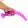 Anus Backyard Beads Anal Balls Long Anal Plug Avec Ventouse Prostata Massage Butt Plug Sex Toys pour Femmes Hommes Adultes Produits