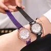 Montres-bracelets Femmes Aimant Boucle Diamant Montre De Luxe Dames En Acier Inoxydable Quartz Horloge Relogio Feminino Drop