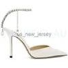 Sandals luxury cristal femmes talons hauts de mariage et à talons à talons à talons à la cheville STRAPH SHINATONE BRIDALS POURNE POINT POINT SEXY SEXY SAGES 34-CHC-26 J230608