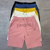Mäns shorts 40 kg-100 kg sommar ny 100% bomull mjuk män dragsko midja svart vit gulrosa rosa casual shorts 4xl 5xl j230608