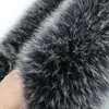 Lenços Real Fur Collar Genuine Scarf Tamanho 70cm x 10cm Inverno Mulheres Down Coat Hood Trim