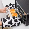 Oven Mitts Leopard Print Mitt Glove Pad Zebra Stripes Microwave Baking Anti Insulation Mat Cow Stria Kitchen Accessories Decor 230608