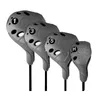 Club Heads 4 pcs set Golf Head Cover 1 3 5 UT Full Set Of Wood Poles TPE Elastic Material Waterproof Washable Easy To Use Save Space 230607