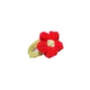 Hair Accessories Girls Cute Knitting Hollow Pins Flower Ornament Clips Lovely Barrettes Hairpins Women New R230608