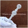 Smoking Pipes Double Ball Glass Pipe Slender Pyrex Wax Burner Colored Round Oil Straight Hand Tobacco Accessories Sw53 Drop Delivery Dhvsn