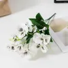 Decorative Flowers Fake Flower Useful Realistic Faux Silk Wedding Decor Artificial Iris Decoration