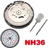 Hela automatisk mekanisk rörelse med hög noggrannhet för armbandsurlindning NH35 NH36 Watch Day Date Set Reparationsverktyg Kits2524