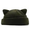 Berets Winter Ear Docker Hat Cailor Cap for Men نساء قبعات بلا مبالاة من جلد الغزال مكثف Hip Hop Beanie Skullcap Girl Color Girl