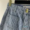 2023-Primavera Nuove donne Jeans con design con cerniera posteriore Jeans blu denim Pantaloni lunghi sexy a vita alta Pantaloni skinny aderenti
