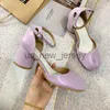 Sandals 2023 Summer New Split Toe Shoes Women Buckle Strap Sandals Women Chunky Round High Heels Fashion sandalias de las mujeres J230608