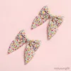 Hair Accessories Printing Pins Baby Girl Hairclips For Kids Long Tail Bow Grampo Cabelo Infant Princess Side Pin R230608