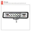 Barra de luz de trabalho de 16 LEDs 12V-24V 48W 6000K 4800LM Car Truck Off-Road ATV SUV Strobe Flash Flash Work Lamp