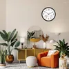 Wall Clocks Clock With Temperature And Humidity Sensor Waterproof Classic For Home Kitchen Bedroom School Indoor Outdoor Office