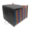 ノートパッドポータブルA4ファイルフォルダー13 24ポケット多層虹色のソリッドエクステンス可能なオルガンバッグ