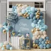 Andra evenemangsfestleveranser Navy Blue Gold Balloon Garland Arch Wedding Birthday Decor Baby Shower Boy Latex 230607