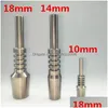 Accessoires Titanium Nail 10Mm 14Mm 18Mm Ongles Mâle Femelle Tuyaux Filetés Pratiques Vt1977 Drop Delivery Maison Jardin Ménage Sundr Dhcrh