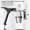 Vattenflaskor Burar Rockbros Bike Saddle Bag Stabilizer Bracket Aluminium Alloy Holder Waterproof Monteras ersättningsdelar 230607