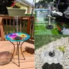 Garden Decorations Mini Solar Water Fountain Pool Pond Waterfall Decoration Outdoor Bird Bath Powered Floating 230608