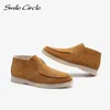 Smile Circle/Spring Women Genuine Leather Nude Flats Casual Shoes Slip-On Penny loafers Autumn Ladies Lazy shoes