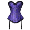 Bustier Corsetti Plus Size Bustier Gothic Lace Up Leganti e Shapers Overbust Body Shapewear Donna Sexy Dimagrante Vita Trainer Disossato