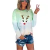 Frauen Blusen Weihnachten Elch Print Shirts Für Frauen In Elegante Hemd Harajuku Tops Casual Plus Größe Blusa Feminina Bluse