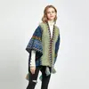 Schals Ethnische Cape Reise Böhmischen Muster Schal Quaste Frauen Verdickte Warme Retro Frühling Strickjacke Mantel Ponchos Und Capes