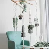 Planters Pots 100% Handmade Hanging Baskets Flowerpot Plant Holder Macrame Hanger Indoor Wall Hook Planter Basket 230607