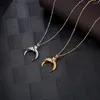 Anhänger Halsketten Ankunft Crescent Moon R Bild Silber Gold Farbe Perlen Kette Mode Halskette Schmuck Männer Geschenk In Edelstahl