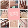 Band Rings Modian Fashion Instagram Pear Water Drop Classic Ring Engagement Smycken Sparkling 100% 925 Sterling Silver for Women 230608