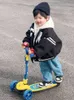 Zl permanente scooter infantil menina luge carro andador de perna única