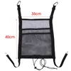 New Car Elastic Storage Net Bag Between Seats Divider Pet Barrier Stretchable Mesh Bag Universal Organizer Auto Accessories