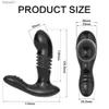 Thrusting Massager della prostata Dildo Vibratore anale Vibratore telescopico a distanza Butt Plug Prodotti erotici per adulti per uomo Donna L230518