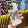 Jeweled Clear Phone Cases Glitzer für iPhone 15 11 13 12 14 Pro plus Max Transparent für Handyhalter weich