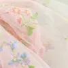 Rompertjes Schattige geboren baby jumpsuit mouwloos prinses meisje bloemen borduursel jumpsuit casual lente- en zomerkleding