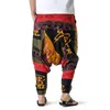 Calça masculina dashiki harem yoga gênio folgado boho calças africana estampa de grood risch rankgers calças de moletom casual hop hippie calça 3xl