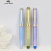 Fountain Pens Jinhao 82 DIY Transparency Pen Acrylic Ink Spin Golden EFF Nib Elegante Business Office School Supplies Writing 230608