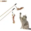 Kat Speelgoed Interactief Spelen Training Dierbenodigdheden Grappige Veer Kitten Kat Kras Teaser Stok Bal Muis Katten Speelgoed