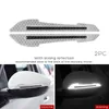 New 2PCS Car Bumper Reflective Strips Safety Warning mark Car Styling Accessories Door Leaf Board Reflective Stickers decorative