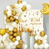 Other Event Party Supplies Moon Star Balloon Set Eid Mubarak Ramadan Decoration For Home Islam Muslim Decor Kareem Al Adha 230607