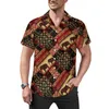 Men's Casual Shirts Patriotic Patchwork American Flag Vacation Shirt Hawaii Vintage Blouses Man Graphic Big Size 3XL 4XL
