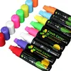 Marqueurs Haile 8Colorset Surligneur Fluorescent Marqueurs Stylos Effaçable Craie 56810mm Papeterie Pour LED Tableau D'écriture Peinture Graffit 230608