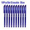 Ballpoint Pens Delvtch 10pcs Zestaw wypasły pióro 05 mm żelowa igła końcówka napełniająca 4 kolor biurowy uczeń pisanie malarstwa artykułów piśmiennych 230608