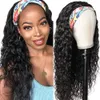 合成ウィッグクリアンスウォーターウェーブヘッドバンドウィッグ黒人女性のための人間の髪のかつらブラジルマシンメイドレミーナチュラルカラーヘア230607